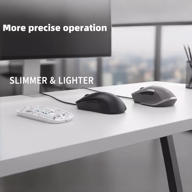 [ Wireless Mouse ] LED Bluetooth Mouse, Portable Silent Mouse, Gaming Mouse, LED Luminous Mouse, Equipped with USB 2.4G Receiver, Long Battery Life, Ergonomic Comfort with Agile Hands, Transparent Appearance, Magnetic Cover, Silent Design, Precise